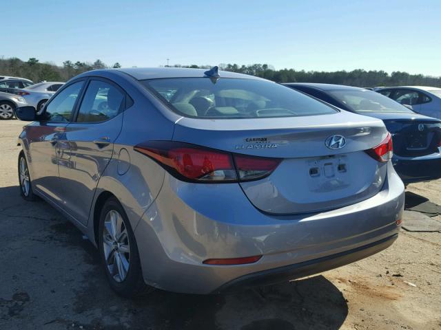 5NPDH4AE1FH612876 - 2015 HYUNDAI ELANTRA SE SILVER photo 3