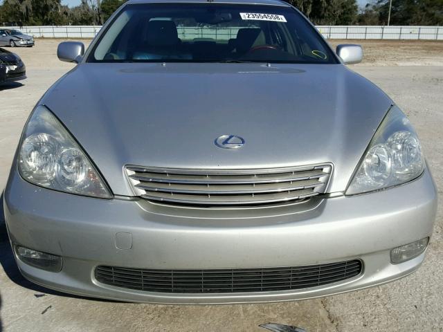 JTHBA30G345026300 - 2004 LEXUS ES 330 SILVER photo 9