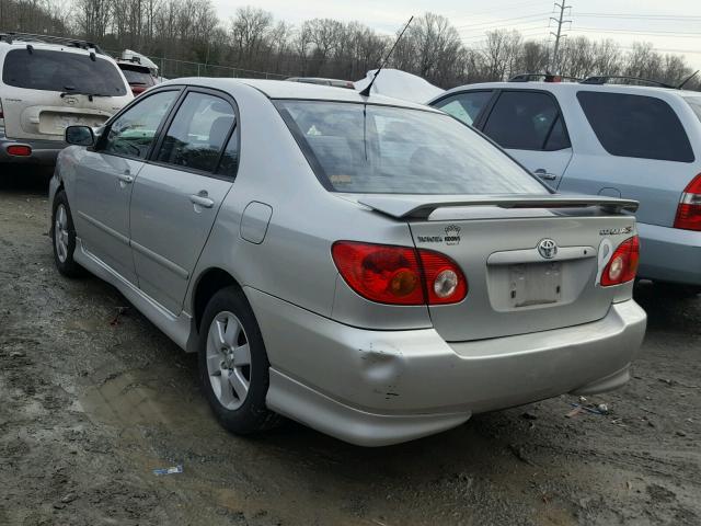 2T1BR32E14C186507 - 2004 TOYOTA COROLLA CE SILVER photo 3