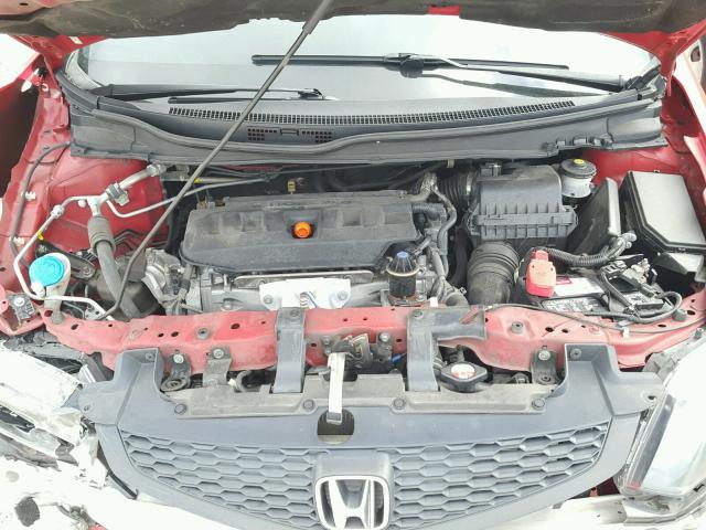 2HGFG3B58CH558048 - 2012 HONDA CIVIC LX RED photo 7