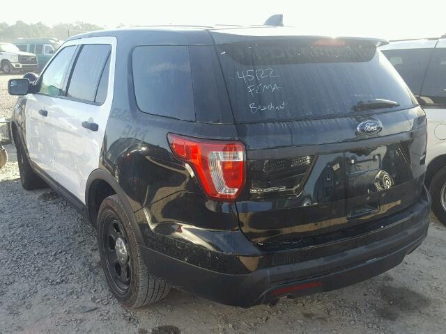 1FM5K8AR6GGC14693 - 2016 FORD EXPLORER P BLACK photo 3