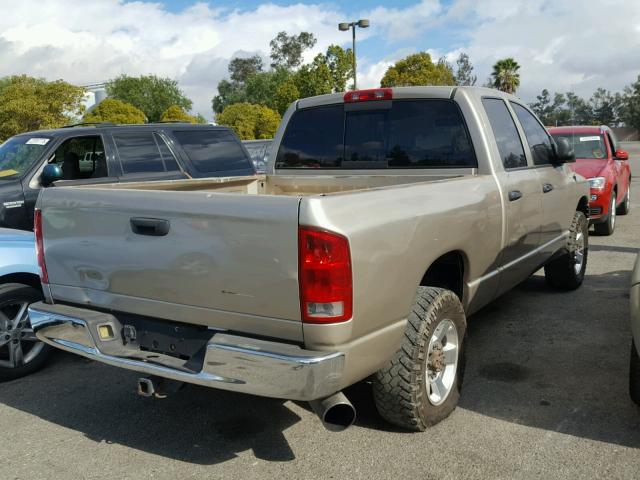 3D7KA28643G769584 - 2003 DODGE RAM 2500 S GOLD photo 4