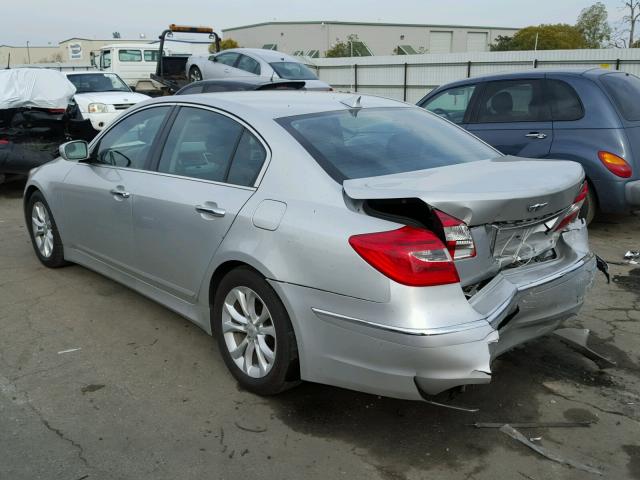 KMHGC4DD1DU212524 - 2013 HYUNDAI GENESIS 3. SILVER photo 3