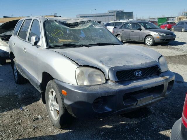 KM8SB13DX4U607704 - 2004 HYUNDAI SANTA FE B SILVER photo 1