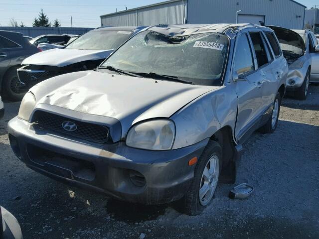 KM8SB13DX4U607704 - 2004 HYUNDAI SANTA FE B SILVER photo 2