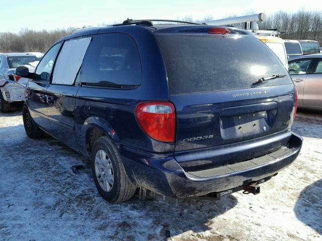 2D4GP24R75R266548 - 2005 DODGE GRAND CARA BLUE photo 3