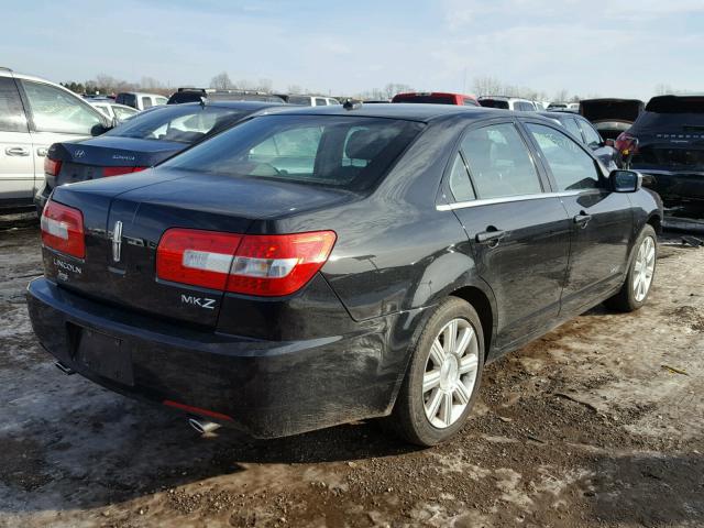 3LNHM26T18R609819 - 2008 LINCOLN MKZ BLACK photo 4