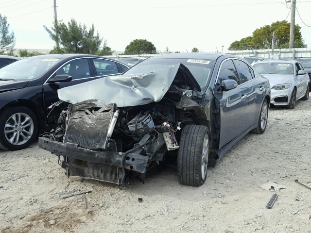 1N4AA5AP7AC861465 - 2010 NISSAN MAXIMA S GRAY photo 2