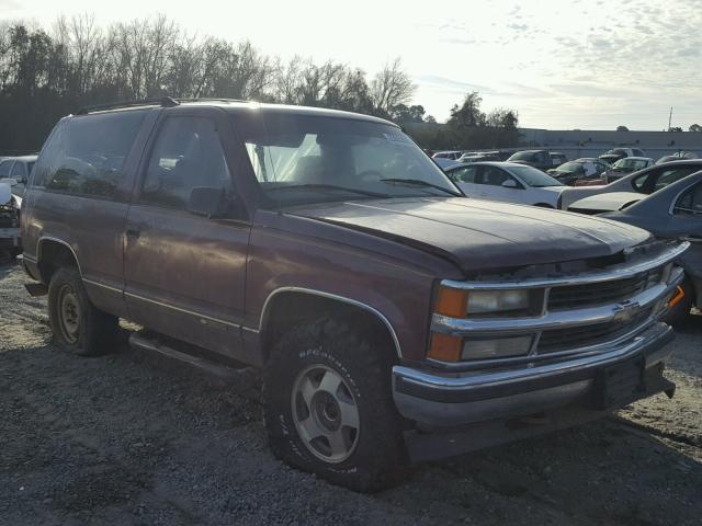 3GNEK18R3VG111886 - 1997 CHEVROLET TAHOE K150 BURGUNDY photo 1