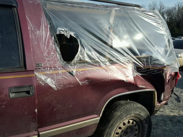 3GNEK18R3VG111886 - 1997 CHEVROLET TAHOE K150 BURGUNDY photo 10