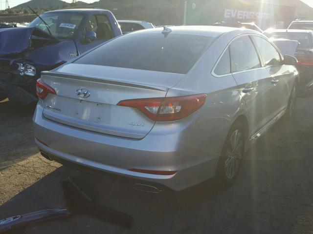 5NPE34AF4HH477505 - 2017 HYUNDAI SONATA SPO SILVER photo 4