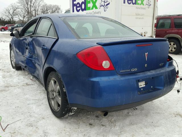 1G2ZH58N574158838 - 2007 PONTIAC G6 GT BLUE photo 3