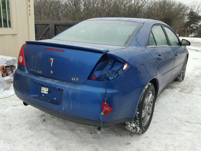 1G2ZH58N574158838 - 2007 PONTIAC G6 GT BLUE photo 4