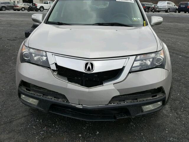 2HNYD2H73AH522973 - 2010 ACURA MDX ADVANC SILVER photo 9