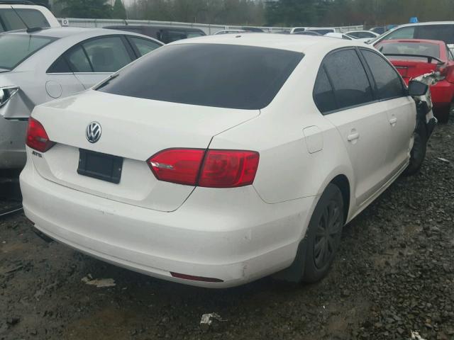 3VW2K7AJ0BM080948 - 2011 VOLKSWAGEN JETTA BASE 白色 照片 4