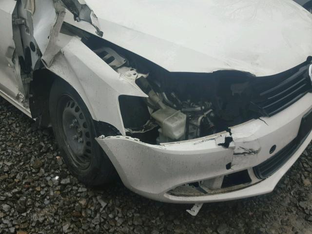 3VW2K7AJ0BM080948 - 2011 VOLKSWAGEN JETTA BASE 白色 照片 9