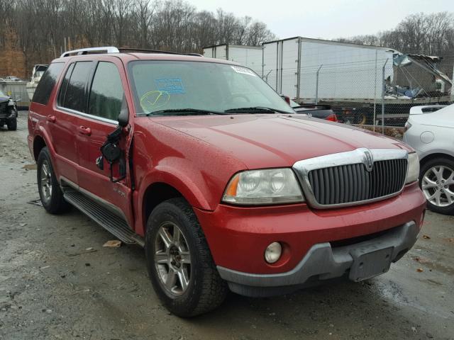 5LMEU88H74ZJ19130 - 2004 LINCOLN AVIATOR MAROON photo 1