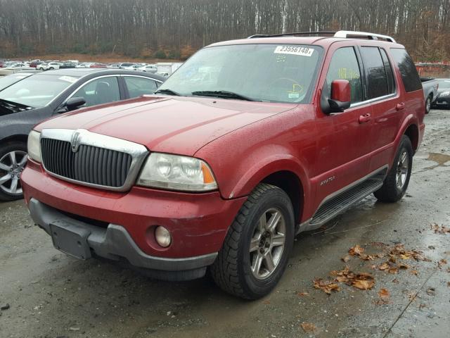 5LMEU88H74ZJ19130 - 2004 LINCOLN AVIATOR 栗色 照片 2
