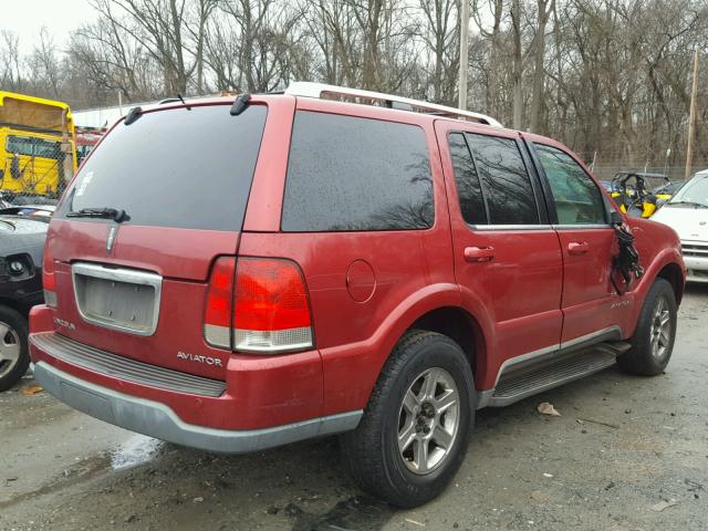 5LMEU88H74ZJ19130 - 2004 LINCOLN AVIATOR MAROON photo 4