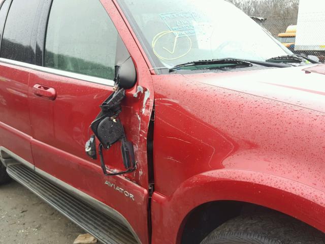 5LMEU88H74ZJ19130 - 2004 LINCOLN AVIATOR 栗色 照片 9