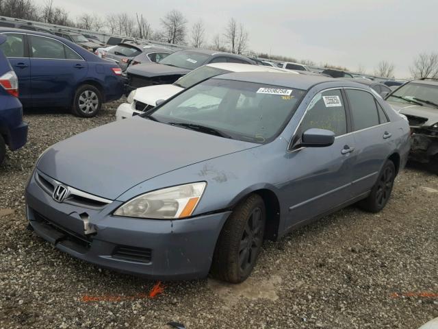 1HGCM66407A044634 - 2007 HONDA ACCORD SE BLUE photo 2