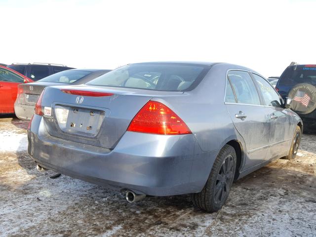 1HGCM66407A044634 - 2007 HONDA ACCORD SE BLUE photo 4