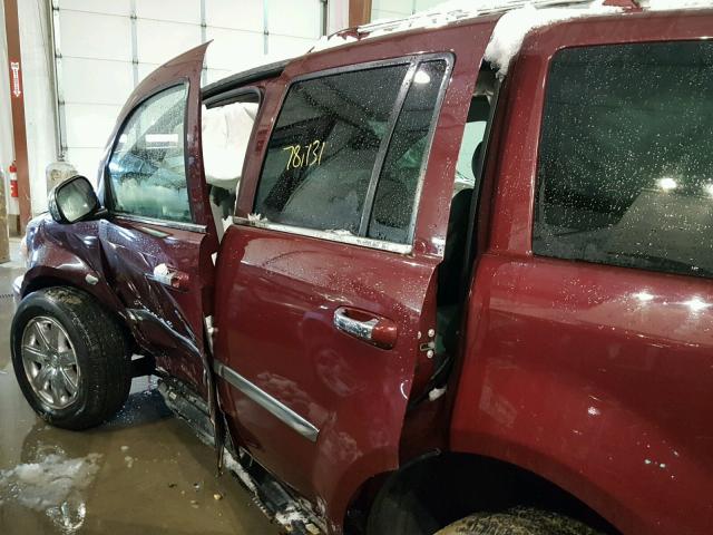 1A8HW58T49F709868 - 2009 CHRYSLER ASPEN LIMI 勃艮第红 照片 10