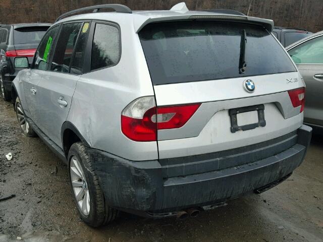 WBXPA73414WB28193 - 2004 BMW X3 2.5I SILVER photo 3