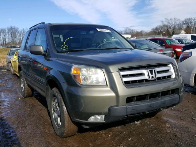 5FNYF18516B028746 - 2006 HONDA PILOT EX GREEN photo 1