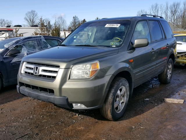 5FNYF18516B028746 - 2006 HONDA PILOT EX GREEN photo 2