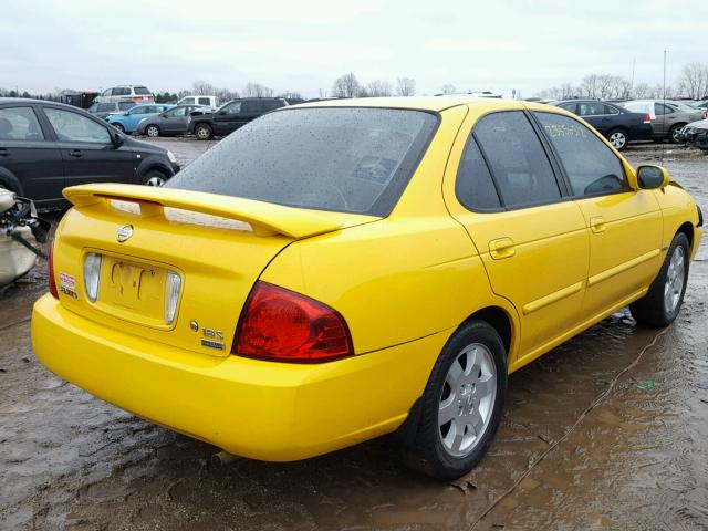 3N1CB51D86L453156 - 2006 NISSAN SENTRA 1.8 YELLOW photo 4