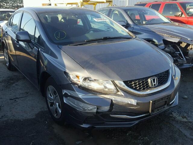 19XFB2F56DE291877 - 2013 HONDA CIVIC LX GRAY photo 1