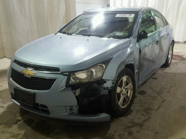 1G1PF5SC2C7144199 - 2012 CHEVROLET CRUZE LT BLUE photo 2