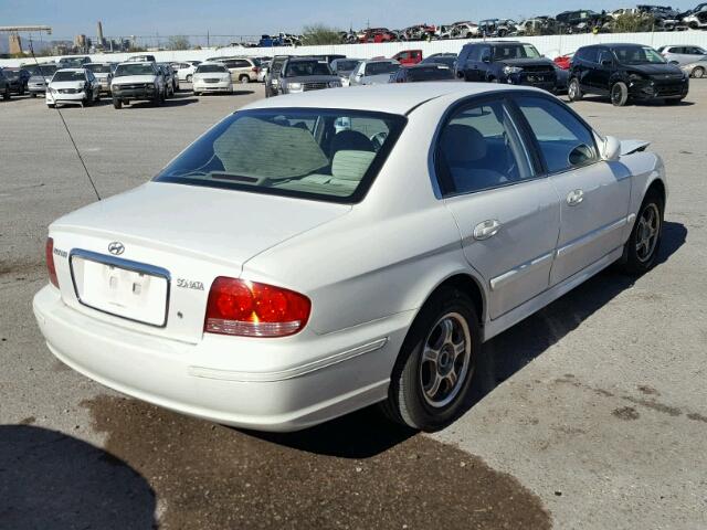 KMHWF25S54A008914 - 2004 HYUNDAI SONATA GL WHITE photo 4