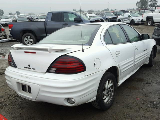 1G2NF52E91C263831 - 2001 PONTIAC GRAND AM S WHITE photo 4