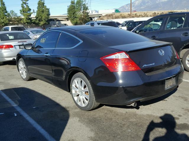 1HGCS22818A014907 - 2008 HONDA ACCORD EXL BLACK photo 3