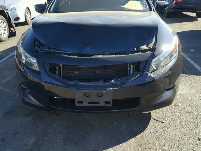 1HGCS22818A014907 - 2008 HONDA ACCORD EXL BLACK photo 9