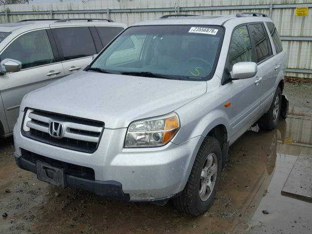 2HKYF18676H506002 - 2006 HONDA PILOT EX SILVER photo 2