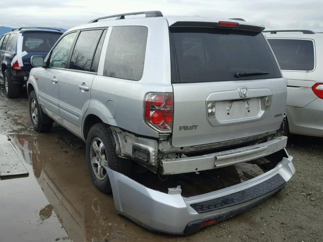 2HKYF18676H506002 - 2006 HONDA PILOT EX SILVER photo 3