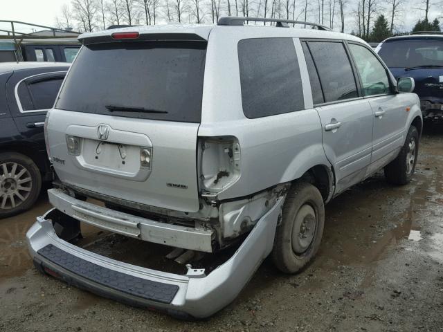 2HKYF18676H506002 - 2006 HONDA PILOT EX SILVER photo 4