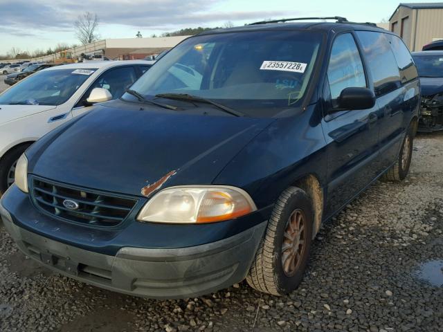 2FMZA5144XBA88655 - 1999 FORD WINDSTAR L GREEN photo 2