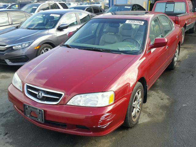 19UUA56731A024757 - 2001 ACURA 3.2TL RED photo 2