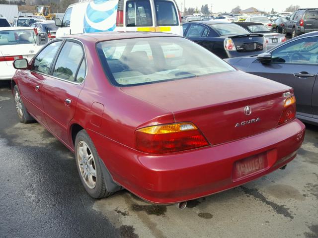 19UUA56731A024757 - 2001 ACURA 3.2TL RED photo 3