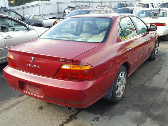 19UUA56731A024757 - 2001 ACURA 3.2TL RED photo 4