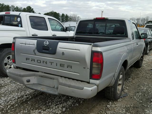 1N6DD26T24C410271 - 2004 NISSAN FRONTIER K SILVER photo 4