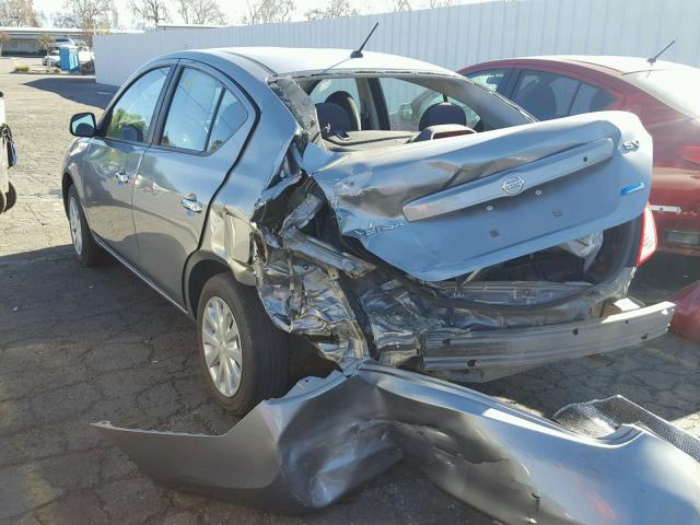 3N1CN7AP6CL914301 - 2012 NISSAN VERSA S SILVER photo 3