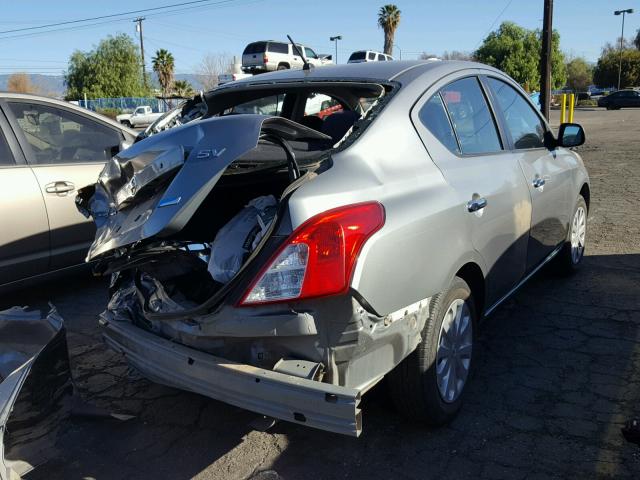 3N1CN7AP6CL914301 - 2012 NISSAN VERSA S SILVER photo 4