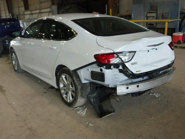 1C3CCCAB5GN106466 - 2016 CHRYSLER 200 LIMITE WHITE photo 3