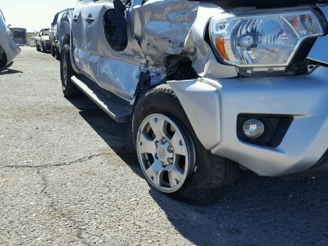 5TFJX4GN4DX020466 - 2013 TOYOTA TACOMA DOU SILVER photo 9