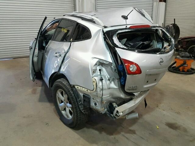 JN8AS58T08W009868 - 2008 NISSAN ROGUE S SILVER photo 3